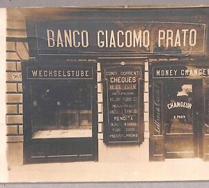 ab0531 - CARTOLINA D'EPOCA - ROMA Città : Banco Giacomo Prato
