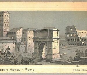 ab0098 - VINTAGE POSTCARD - ROME City: Boston hotel