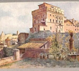 ab0158 - VINTAGE POSTCARD - ROME City: Tower of Paul III on the Campidoglio