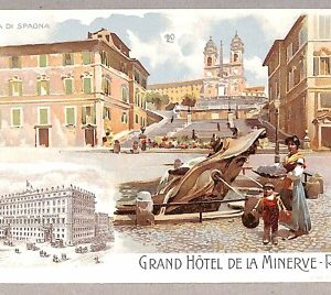 ab0181 - CARTOLINA D'EPOCA - ROMA Città : Grand Hotel de la Minerve