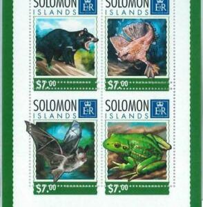 M1399 – SALOMONEN – FEHLER, 2014 MISSPERF-BLATT: Bären, Fische, Frösche,...