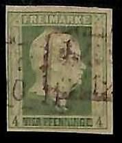 94907 5hB  - Germany PRUSSIA Prussen - STAMPS - Michel # 9b - Very Fine  USED