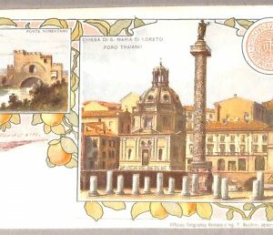 ab0204 - CARTOLINA D'EPOCA - ROMA Città : Chiesa di S. Maria di Loreto