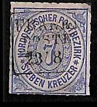 94907 3fA  - GERMANY Norddeutschland  - STAMP  -  Michel  #  10 -  USED
