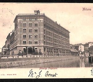 ab1971 - CARTOLINA D'EPOCA - MILANO Città : Albergo Popolare