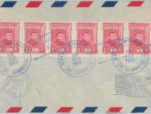74449 - GUATEMALA  -  POSTAL HISTORY -  AIRMAIL COVER to USA 1952