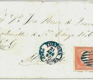 29965 - SPAIN España - POSTAL HISTORY - COVER sobre E. 48 - TORTOSA parrilla AZU