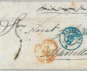 34674 - SPAIN España - POSTAL HISTORY - Cover PREFILATELICA   to MARSEILLES 1856