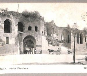 ab0254 - CARTOLINA D'EPOCA - ROMA Città : Porta Pinciana