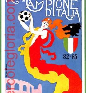 ah2699 -  CARTOLINA ILLUSTRATA - Football ROMA Campione d'ITALIA 1983 Vangelli