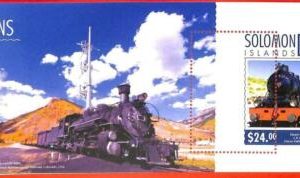 A4874 - SALOMON-INSELN - ERROR MIPERF Souvenir s: 2014 Dampflokomotiven-Züge