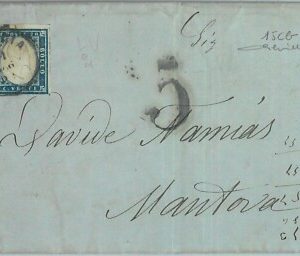 83498 -  Antichi : SARDEGNA - STORIA POSTALE: Sass # 15 Cb su Busta - CARDILLO