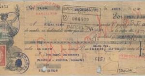 79312 - SPAIN - POSTAL HISTORY - 15 Cnt CID used as REVENUE STAMP on RECEIPT
