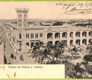 af0886 - ARGENTINA - Vintage Postcard - Santa Fe - Palacio de Policia y Calildo