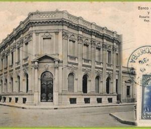 af0889 - ARGENTINA - Vintage Postcard - Rosario de Santa Fe - Banco de Londres