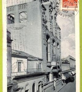 af0913 - ARGENTINA - Vintage Postcard - Rosario  - Club Espanol - 1927