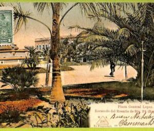 af0863 - ARGENTINA - Vintage Postcard - Rosario de Santa Fe -Plaza General Lopez