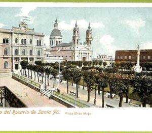 af0865 - ARGENTINA - Vintage Postcard - Rosario de Santa Fe - Plaza 25  de Mayo