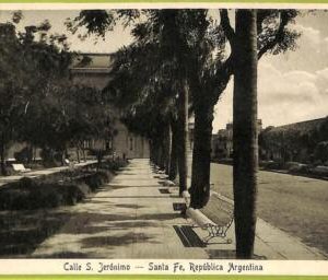 af0857 - ARGENTINA - Vintage Postcard - Santa Fe - Calle S.Jeromino
