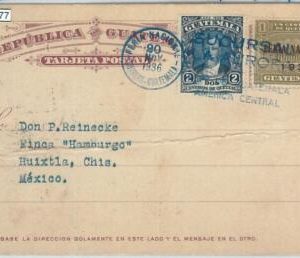 69377 - GUATEMALA - POSTAL HISTORY - STATIONERY CARD with UNISSUED STAMP 1936