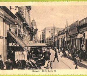 af0858 - ARGENTINA - Vintage Postcard - Rosario - Calle Santa Fe
