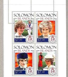 A4882 - SALOMONINSELN -ERROR MIPERF Miniatur s: 2015 Prinzessin Diana,...