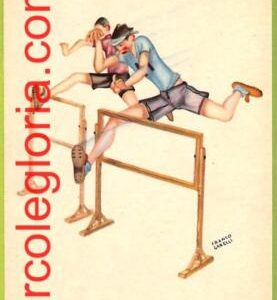af9949 - ITALY - VINTAGE POSTCARD - ATHLETICS Running SPORT Franco Garelli