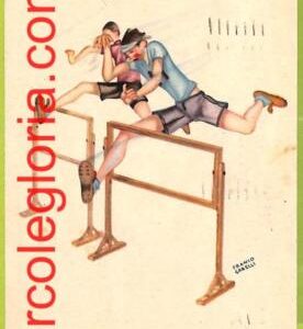 af9948 -ITALY - VINTAGE POSTCARD - ATHLETICS Running SPORT Franco Garelli