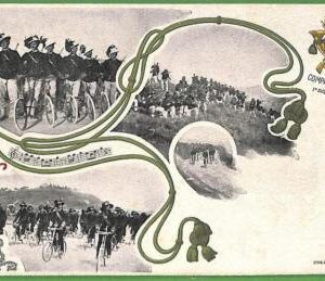 ah2721 - ITALY - CARTOLINA D'EPOCA - Cycling BERSAGLIERI Reparto ciclisti 1900