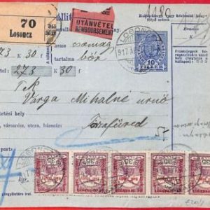 aa2039 - HUNGARY - POSTAL HISTORY - PROFORMA modular STATIONERY CARD - 1929