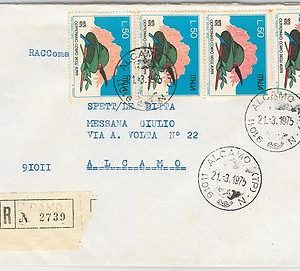47656  - ITALIA Repubblica - STORIA POSTALE - VARIETA' su BUSTA 1977 - ALPINI