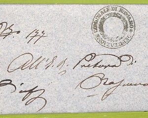 ab3456  - REGNO - Storia Postale - BUSTA prefilatelica  - Bergamo Romano 1859
