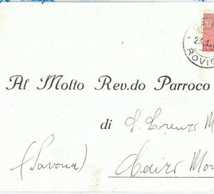 71690 - ITALIA RSI - storia postale: FRANCOBOLLO isolato su BUSTA tariffa stampe