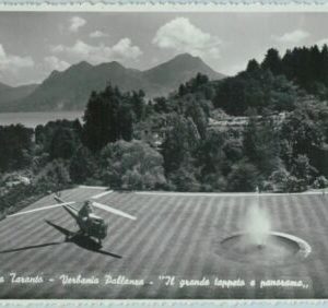 90976 - CARTOLINA d'Epoca - NOVARA Provincia - VERBANIA PALLANZA 1957 Helicopter