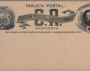 39602 - COSTA RICA - POSTAL STATIONERY CARD: Higgings & Gage # 2 - Double Card