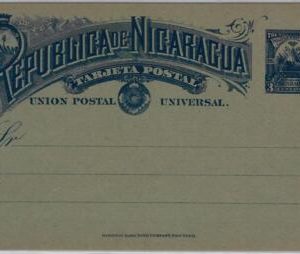 40353 - NICARAGUA - POSTAL STATIONERY CARD : Higgings & Gage # 29