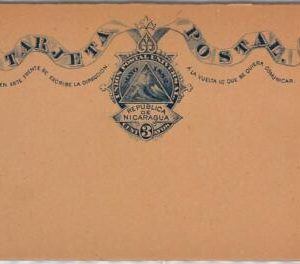 40358-  NICARAGUA - POSTAL STATIONERY: Higgings & Gage # 4 - DOUBLE CARD