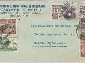 52273 - MEXICO - POSTAL HISTORY - COVER to NETHERLANDS 1948