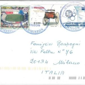 54403  - PARAGUAY - POSTAL HISTORY: POSTCARD to ITALY 2006- FOOTBALL
