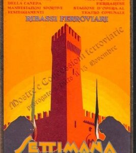 Lib453 - CARTOLINA d'Epoca  Illustrata -  SETTIMANA FERRARESE 1928 Capuzzo