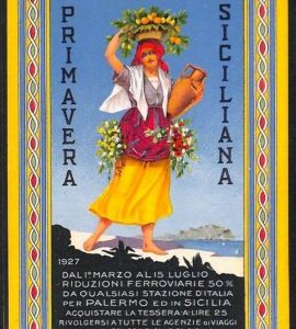 Lib454 - CARTOLINA d'Epoca - PUBBLICITARIA Illustrata - PRIMAVERA SICILIANA 1927
