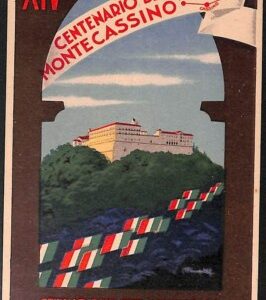 Lib456 - CARTOLINA d'Epoca  Illustrata - CENTENARIO BENEDETTINO Montecassino