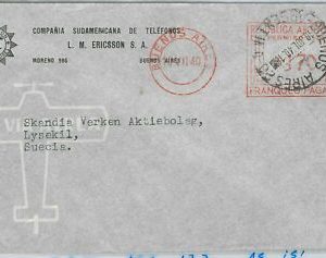 43392  - ARGENTINA - POSTAL HISTORY - AIRMAIL COVER to SWEDEN  Via condor 1940