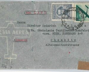 43365 - ARGENTINA - AIRMAIL COVER to GERMANY - one of the LAST LATI Flights 1941