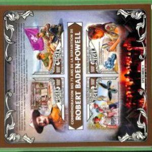 A2368 - NÍGER - ERROR - Hoja de sellos MISPERF 2016 Robert Baden-Powell....