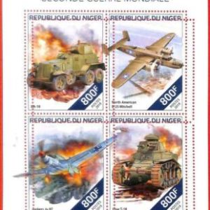 A4377 - NIGER - ERROR MIPERF, Block: 2019, WW II, Flugzeuge, Panzer