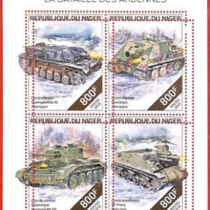 A4378 - NÍGER - ERROR MISPERF: 2019 WW II, Tanques, Batalla de las Ardenas...