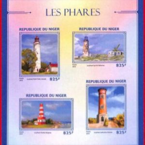 A4396 - NIGER - ERROR IMPERF Ficha miniatura: 2016, Faros, Vida Marina