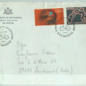 67968 - SAN MARINO - POSTAL HISTORY -  SPECIAL POSTMARK:  CYCLING  Tourism 1975