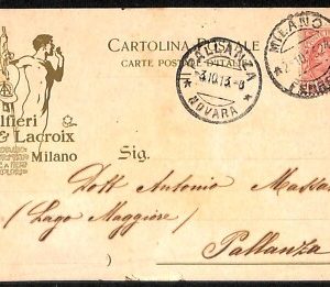 ab2138 - CARTOLINA D'EPOCA - MILANO Città : Pubblicitaria